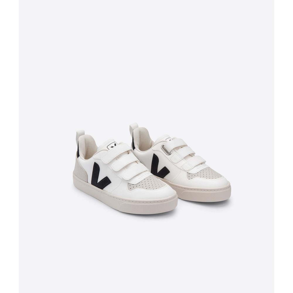 Pantofi Copii Veja V-10 CWL White/Black | RO 773ZUT